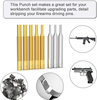 Hammer and Upgraded Non-deformed Material Brass Punch Set with Storage Case Gun smith Tool Kit